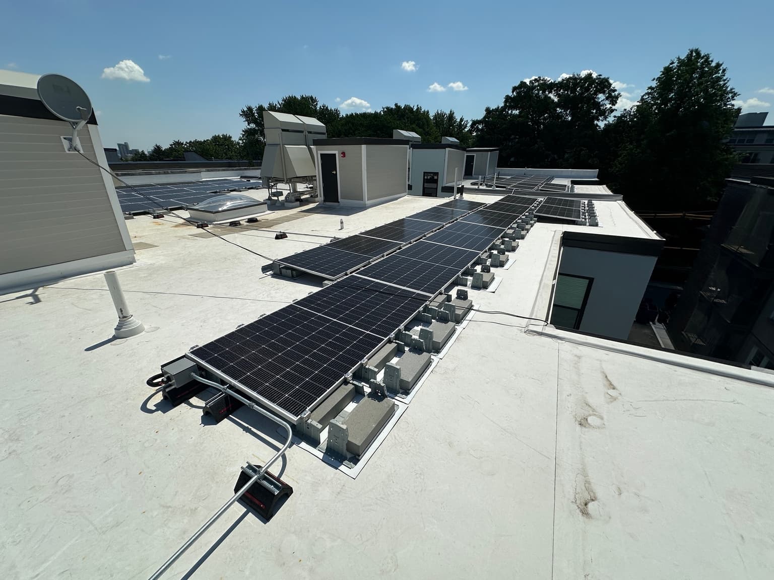 36.4 kW commercial rooftop solar installation in Brighton, MA by East Coast Solar