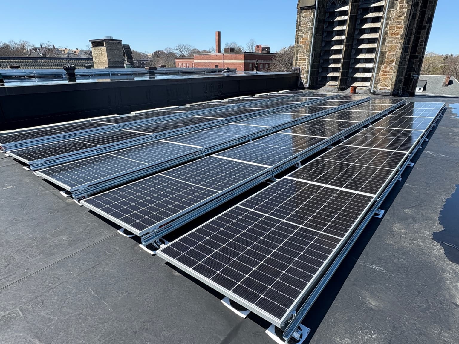 31 kW commercial rooftop solar installation in Roxbury, MA by East Coast Solar