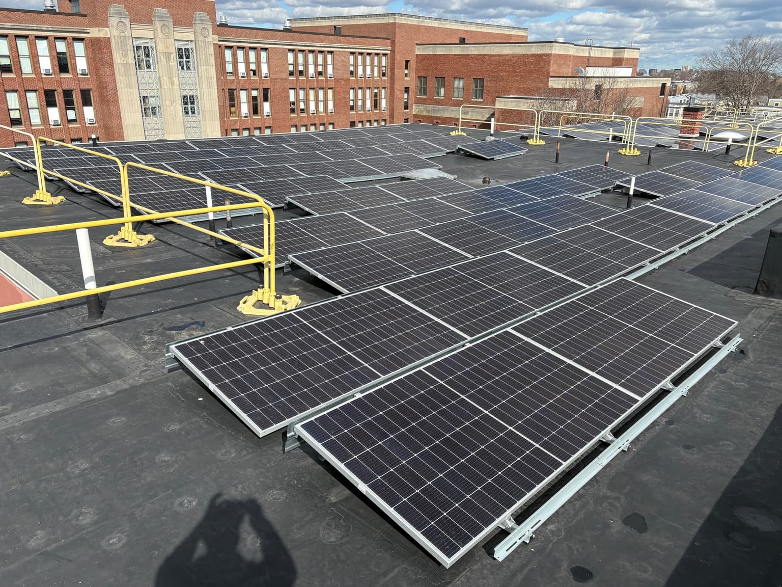 24 kW commercial rooftop solar installation in Boston, MA by East Coast Solar