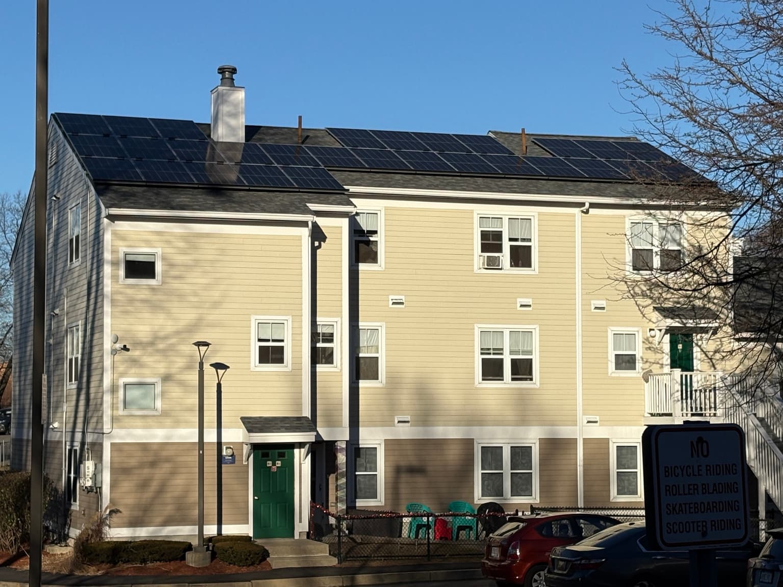 21 kW commercial rooftop solar installation in Boston, MA by East Coast Solar