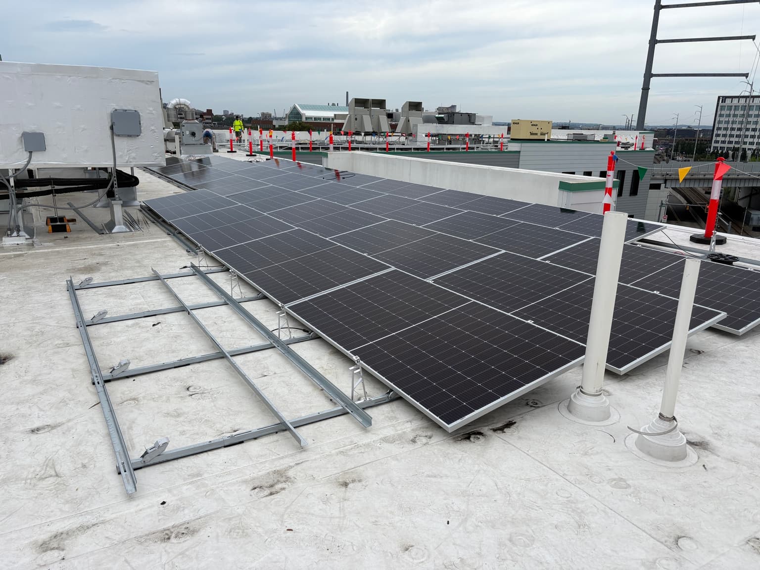 89.65 kW commercial rooftop solar installation in Chelsea, MA by East Coast Solar