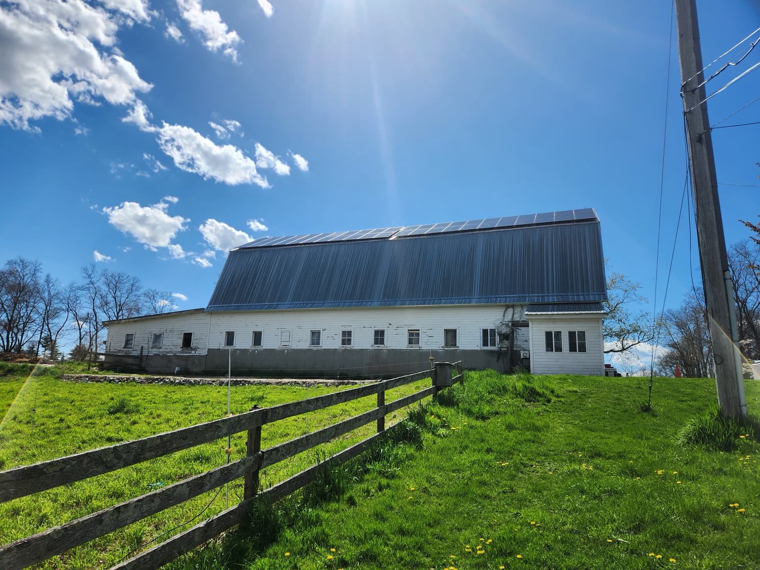35.64 kW commercial rooftop solar installation in Orange, MA by East Coast Solar